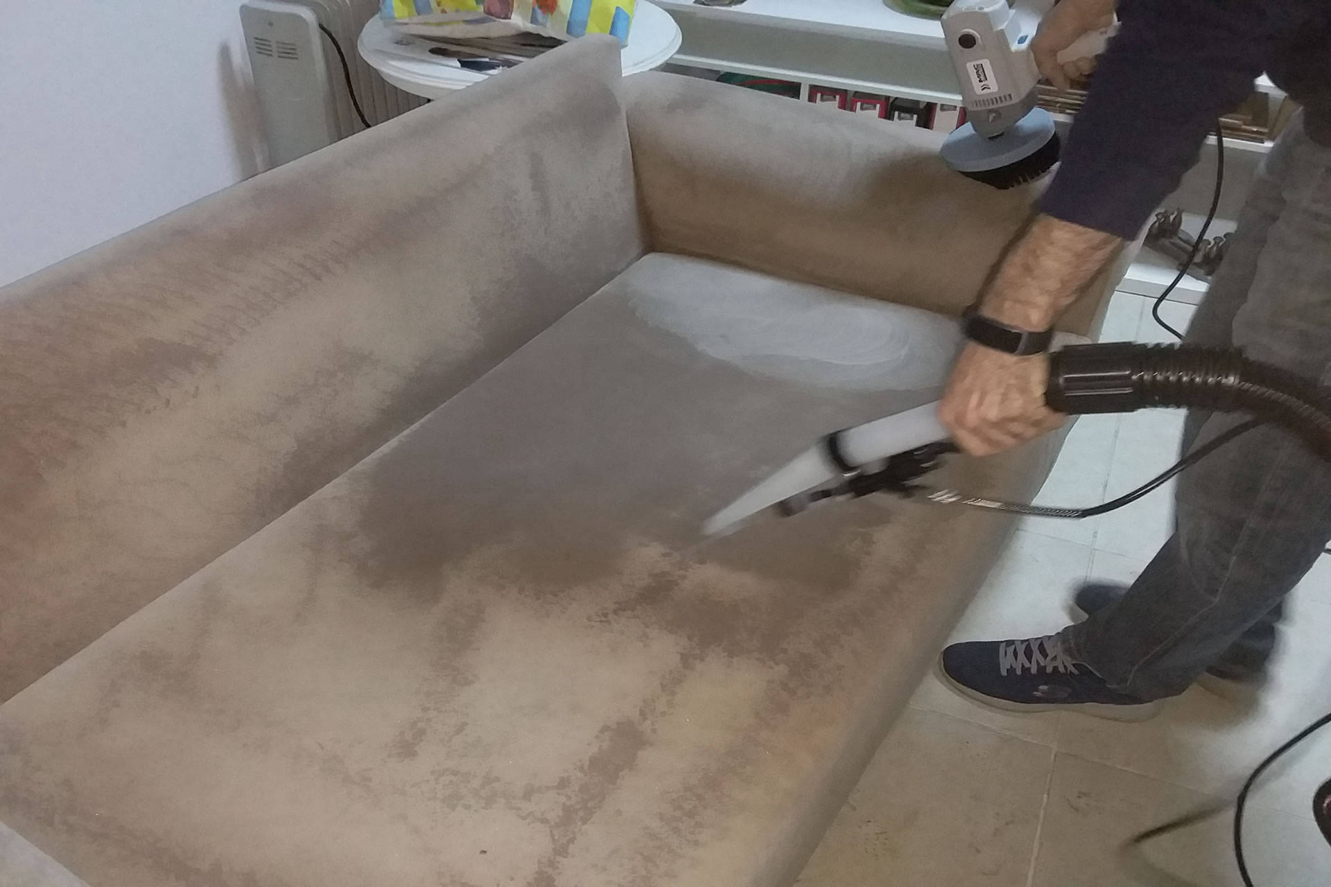 Koltuk yıkama hazırlık