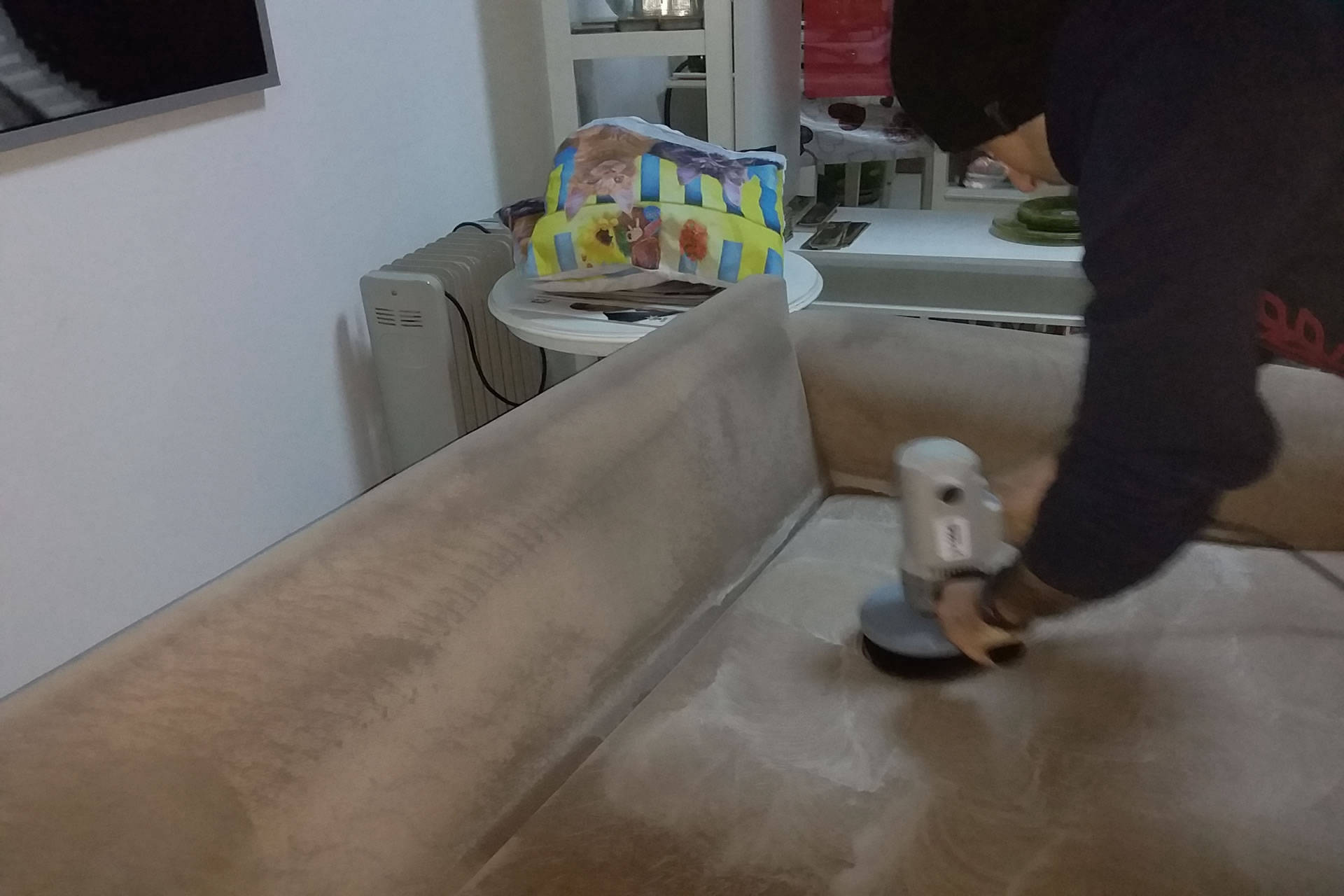 Koltuk yıkama işlemi